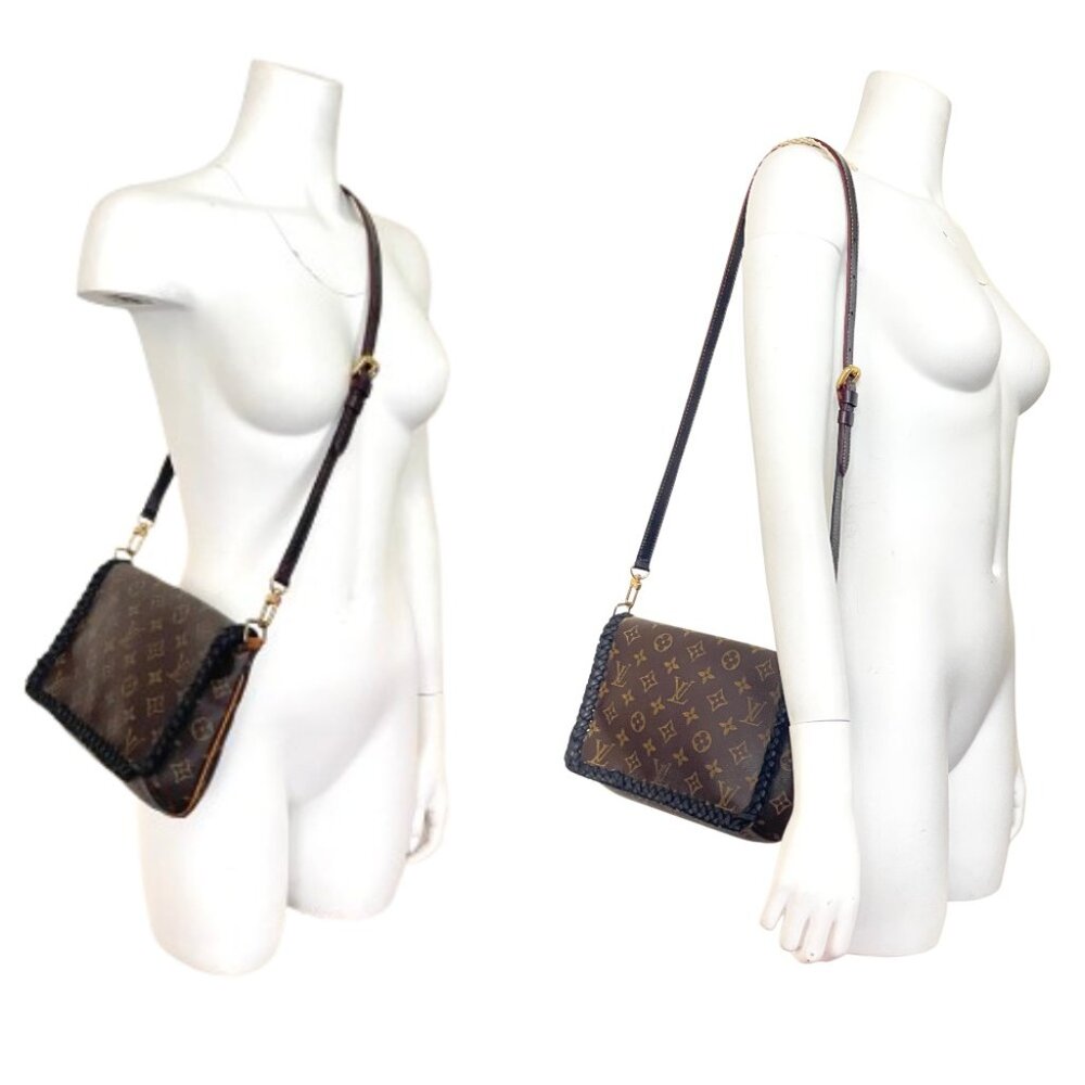 Authentic Louis Vuitton Tango Monogram custom braided Crossbody bag - Picture 8 of 14